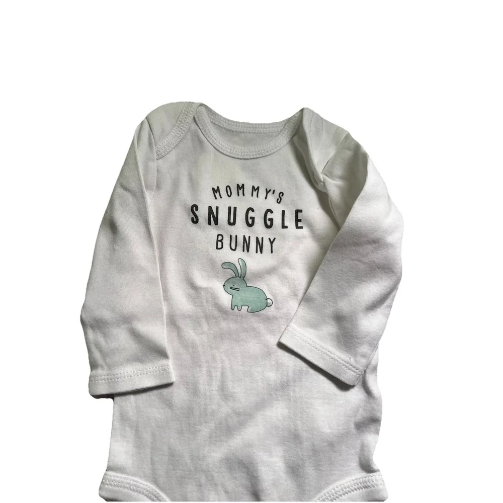 Carter's Just One You Baby Bodysuits Set 3 NB 0-3M 9M Snuggle Bunny Animal Sheep